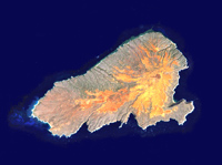 NASA Satellite Image of Kahoolawe Viewed From Space