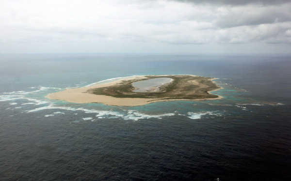 Aerial View of Laysan Island