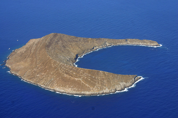 Aerial View of Lehua Island