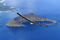 Helios Unmanned Aircraft Flying Over Lehua Island