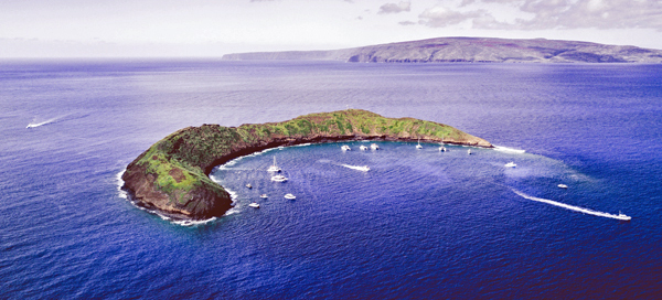 Aerial Photo of Molokini Island
