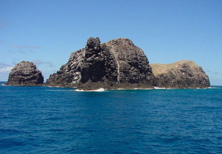 Moo Head: the western-most point of Necker Island in the NW Hawaiian Islands